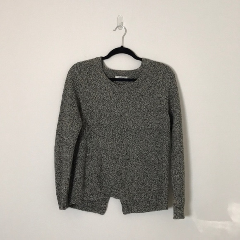 Madewell split black Sweater
